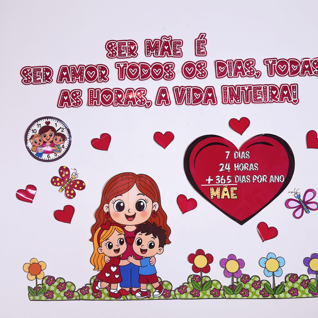 PAINEL PARA O DIA DAS MÃES + CARTÃO – Pedagogia