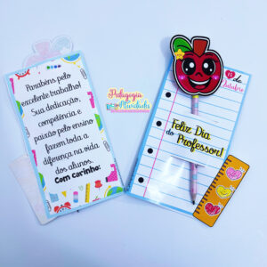 Cartão Porta-Lápis – Dia dos Professores