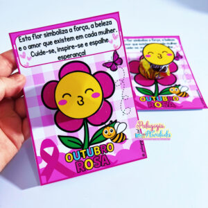 Cartão Porta Bombom – Outubro Rosa