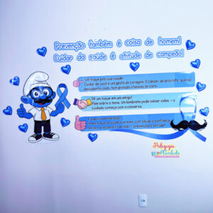 Painel Smurf da Conscientização – Novembro Azul