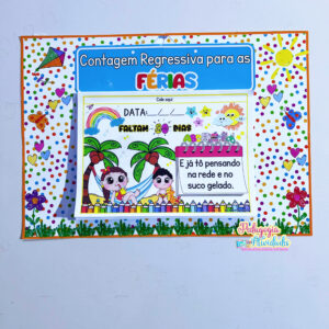 Calendário Contagem Regressiva para as Férias
