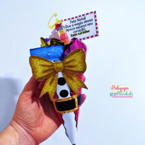 Lembrancinha de Natal Cone Doce