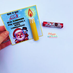 Cartão de Natal - Vela