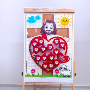 Dinâmica do Coração na Cruz – Páscoa Cristã ❤️✝️