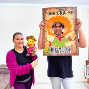 Moldura “Procura-se” de Festa Junina