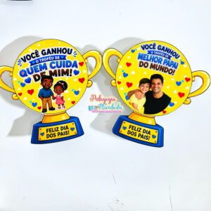 Lembrancinha Troféu Porta-Pratinho Dia dos Pais