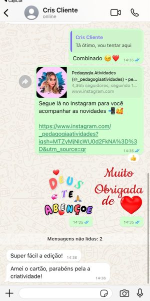 Pedagogia atividades Depoimentos